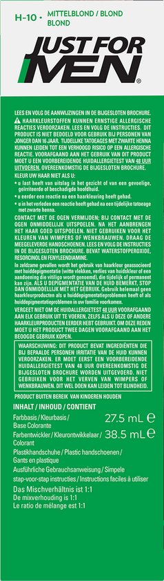 Just For Men Blond H10 - Coloration capillaire