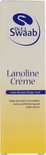 Dr. Swaab Lanoline Crème voor de zeer droge huid, helpt de huid te herstellen, extra vochtinbrengend, trekt snel in.