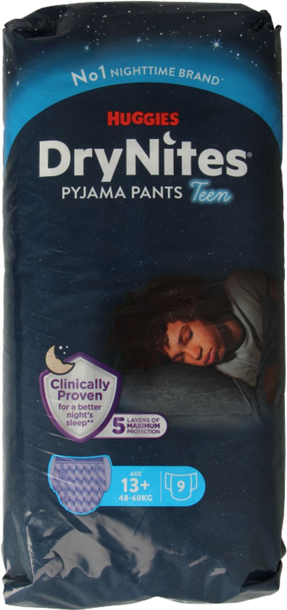 Huggies Drynites teen 13+kg boy 9 Stuks