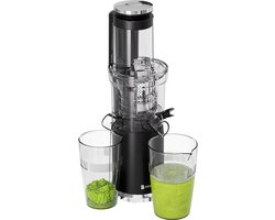 KitchenBrothers Slowjuicer - Sapcentrifuge - Verticaal - Juicer - Groenten en Fruitpers - 80 mm - 750 ml - Zwart
