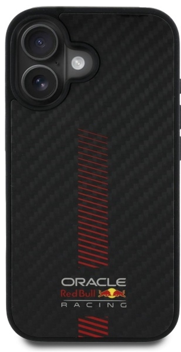 Red Bull Hardcase Hoesje Voor Iphone 16 Plus 6.7 Koolstofvezel Power Bar van Red Bull — afbeelding 3