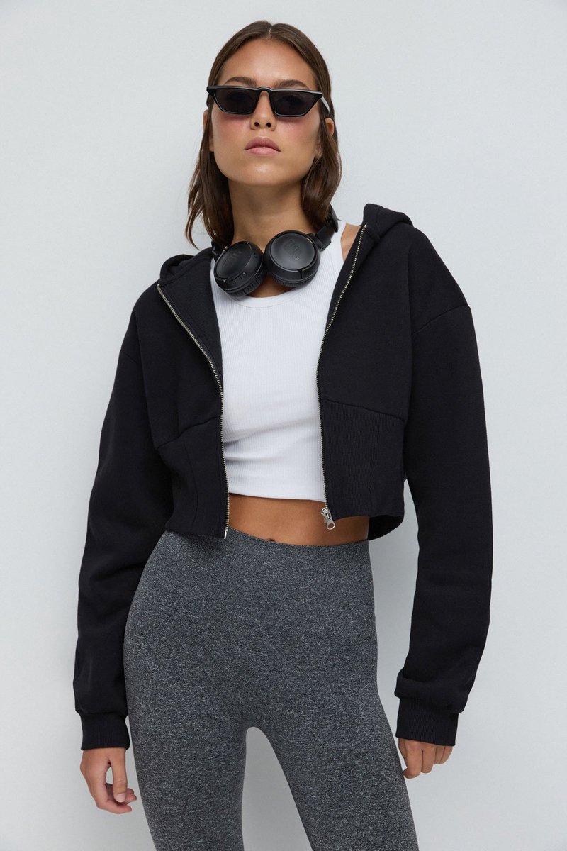 Sweat à capuche zippé
