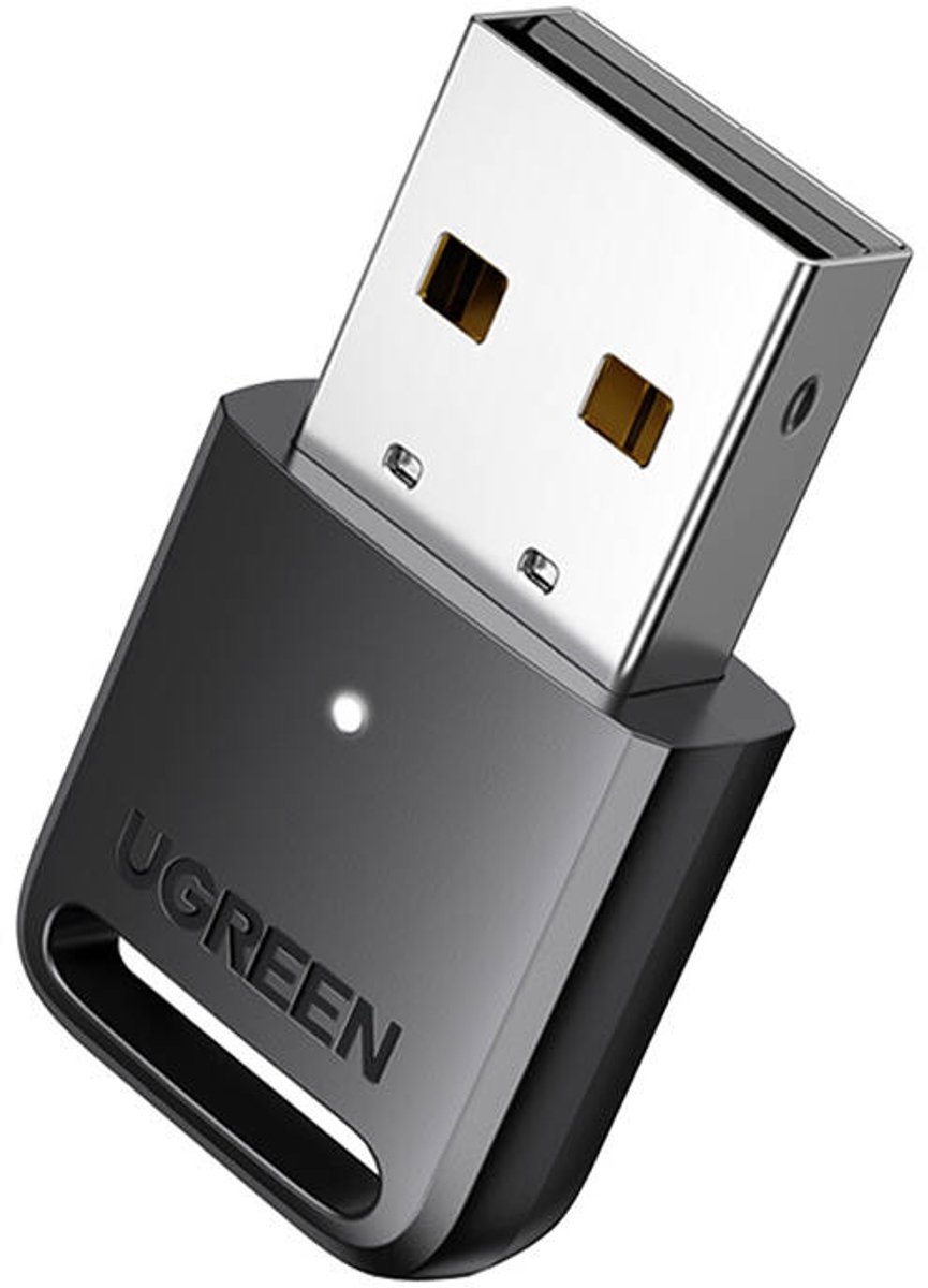Bluetooth 5.3 Usb-Adapter/Ontvanger Ugreen Cm591, Led, Bereik 20 M (Zwart)