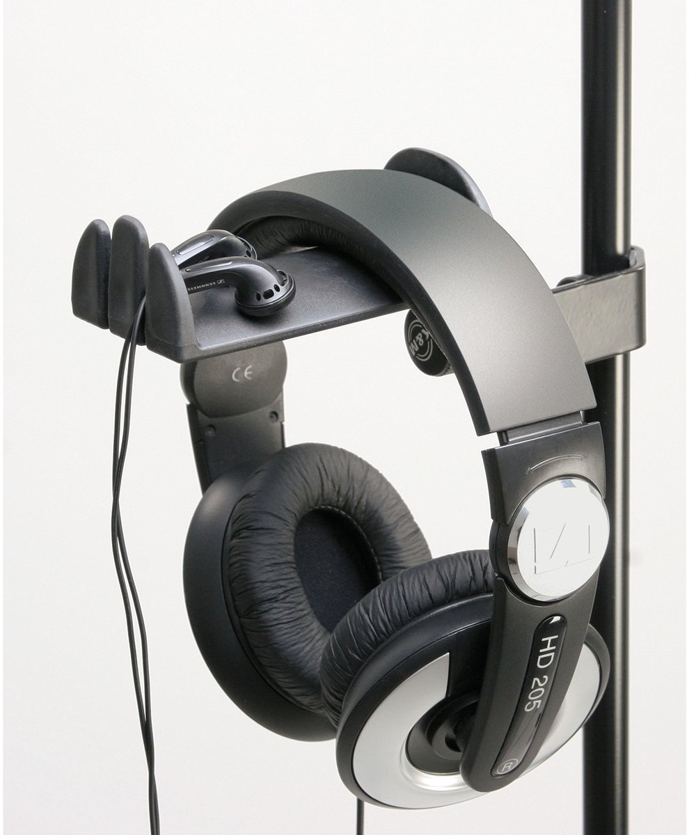 König & Meyer 16080 koptelefoonhouder 2 standaard + 2 In-Ear hoofdt. - Accessoire voor stands