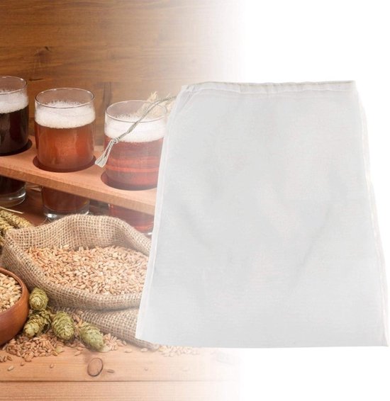 Tyenaza Filterbeutel, 100 Mesh Lebensmittelqualität Weinfilterbeutel, Wiederverwendbare Home Brew Bierherstellung, Netzbeutel für Obst Apfelwein(45x62cm