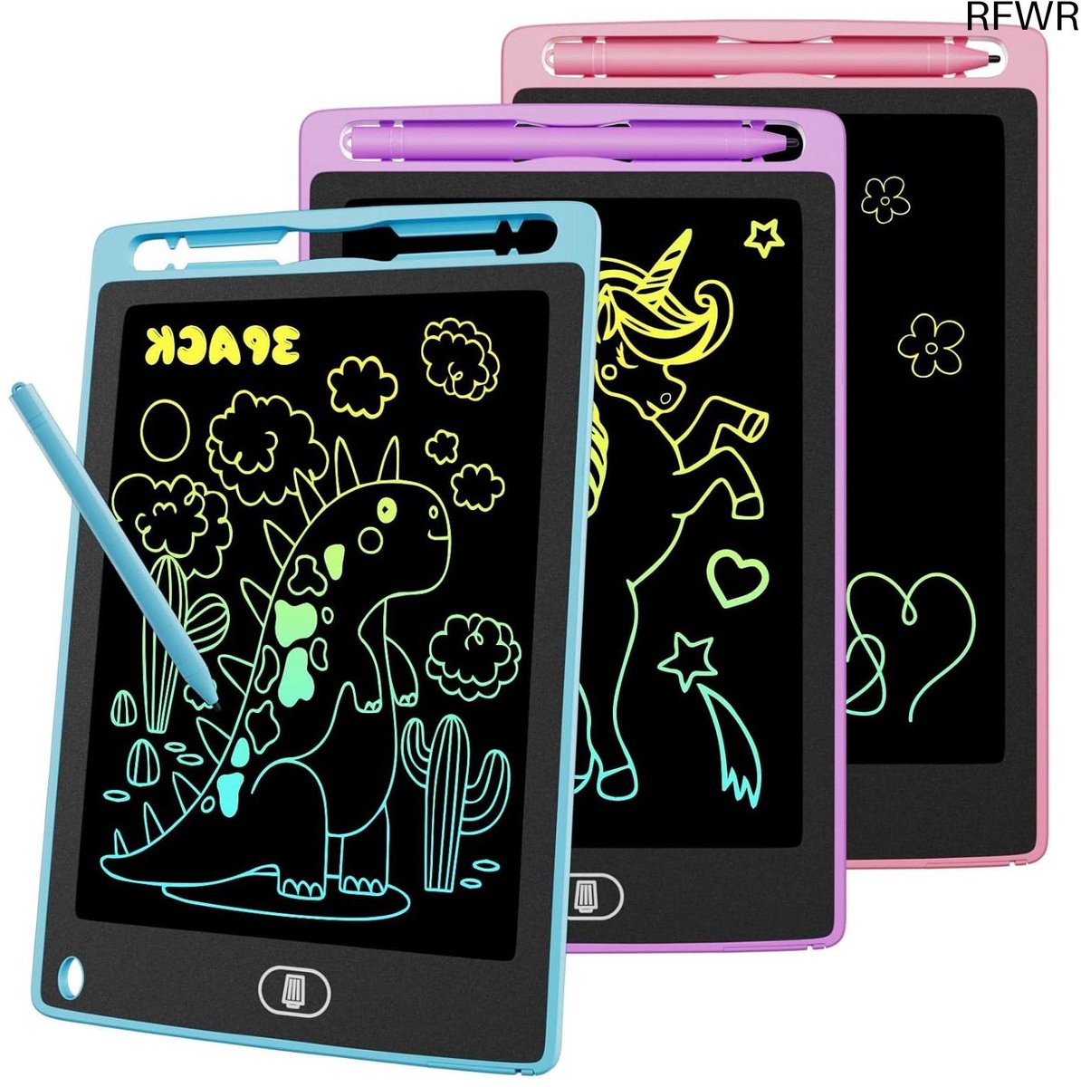 RFWR® LCD Schrijftablet 8,5 inch - Doodle Board voor Kinderen - Draagbaar Elektronisch Tekenbord als Cadeau