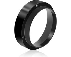 Doseerring voor koffiefilterhouder - 58 mm - Aluminium - Zwart