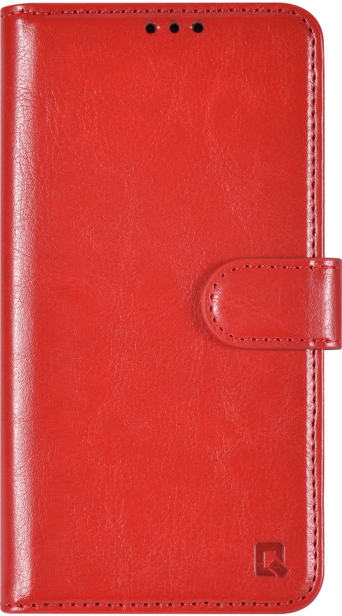 TUNIQ Back cover iPhone 16e - Walletcase - Pasjeshouder voor 3 pasjes - Rood