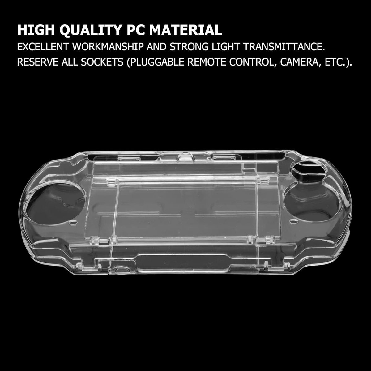 Allecto Plus - Universele Beschermhoes voor 2000 3000 Gameconsole - Transparante PC-kristallen Hoes met Filmbeugel - Beschermhoes Shell - Gaming Accessoire