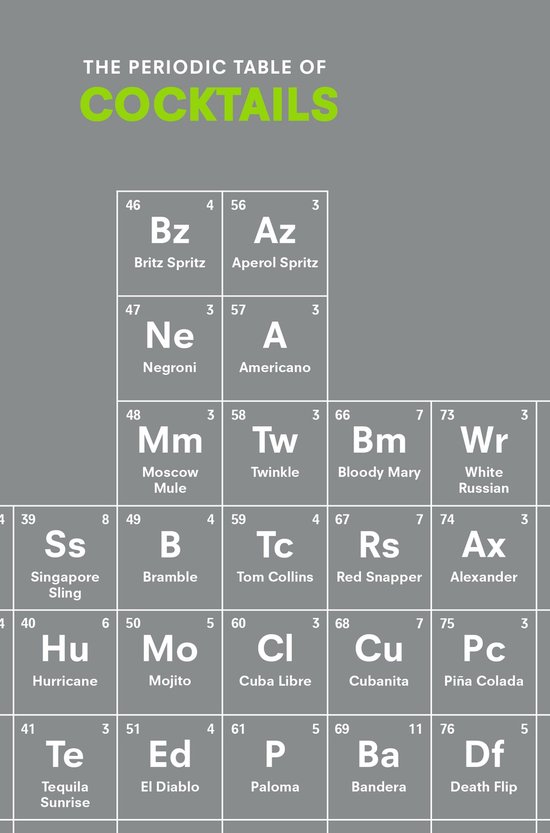 The Periodic Table of COCKTAILS - cover