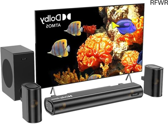RFWR® 4.1ch Soundbar met Dolby Atmos en Subwoofer 300W - RFWR® - €349,55