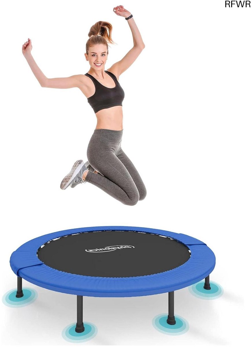 RFWR® Mini Fitnesstrampoline voor Thuis - Diverse Diameters (Ø 81-122 cm), Antislip en Veilig