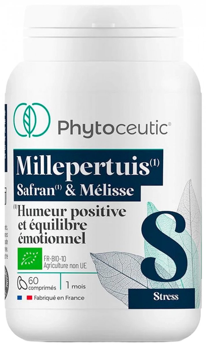 Goedkoopste Phytoceutic Sint Janskruid Saffraan en Citroenmelisse Biologisch 60 Tabletten
