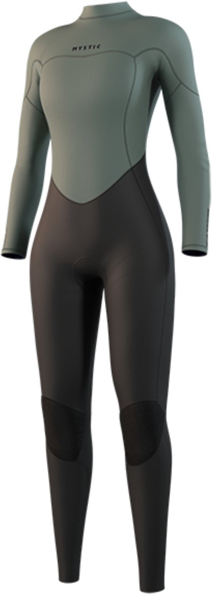 2025 Mystic Dames Star 3/2mm Rug Ritssluiting Wetsuit - D