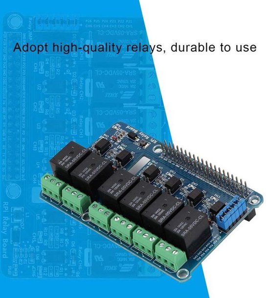 Relais Erweiterungskarte, 6 Kanal RPi Relaismodul Erweiterungskarte Für Optokopplermodul Relais Default