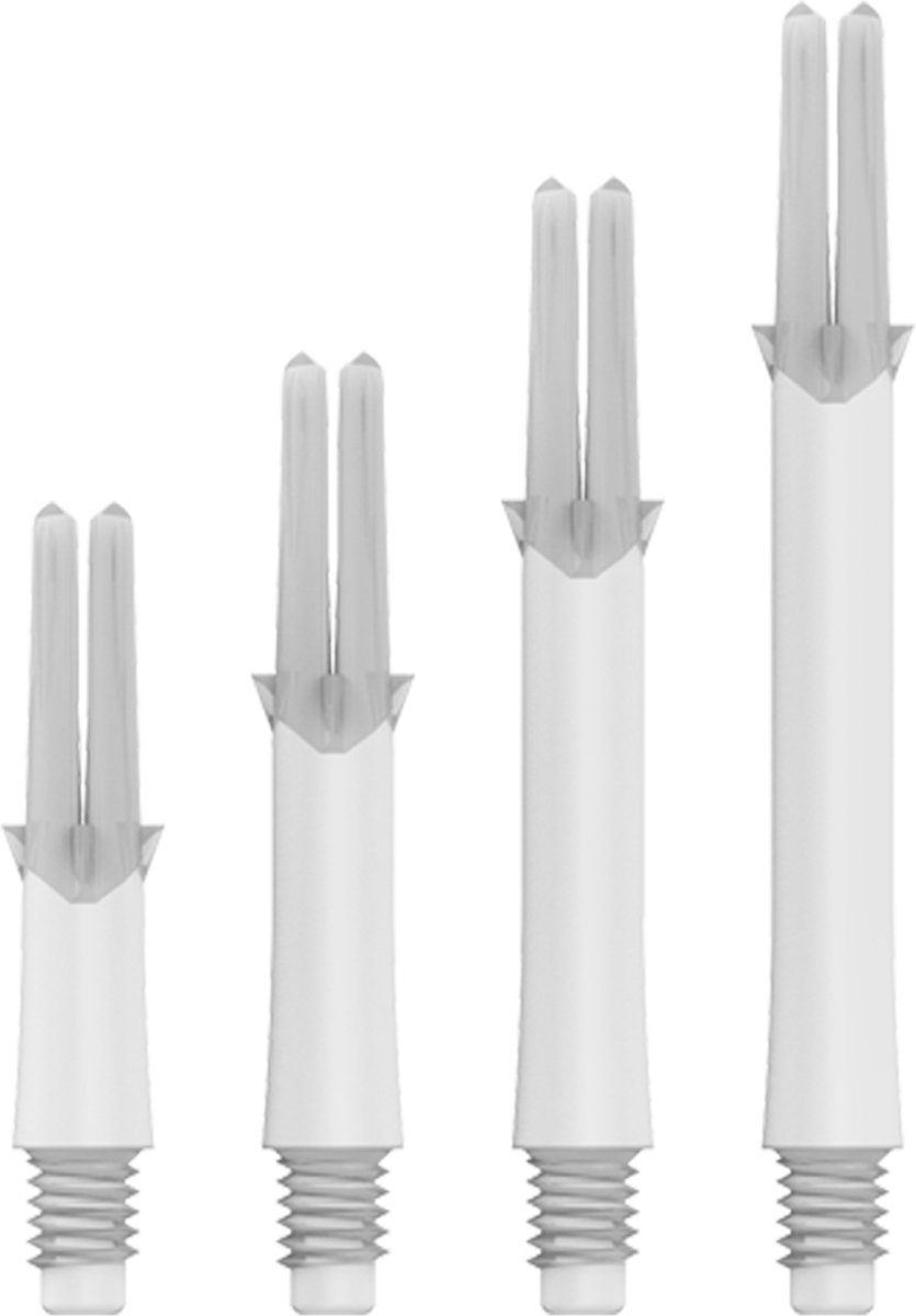 L-Style L-Shaft Locked Straight White - Dart Shafts Extra Short 130