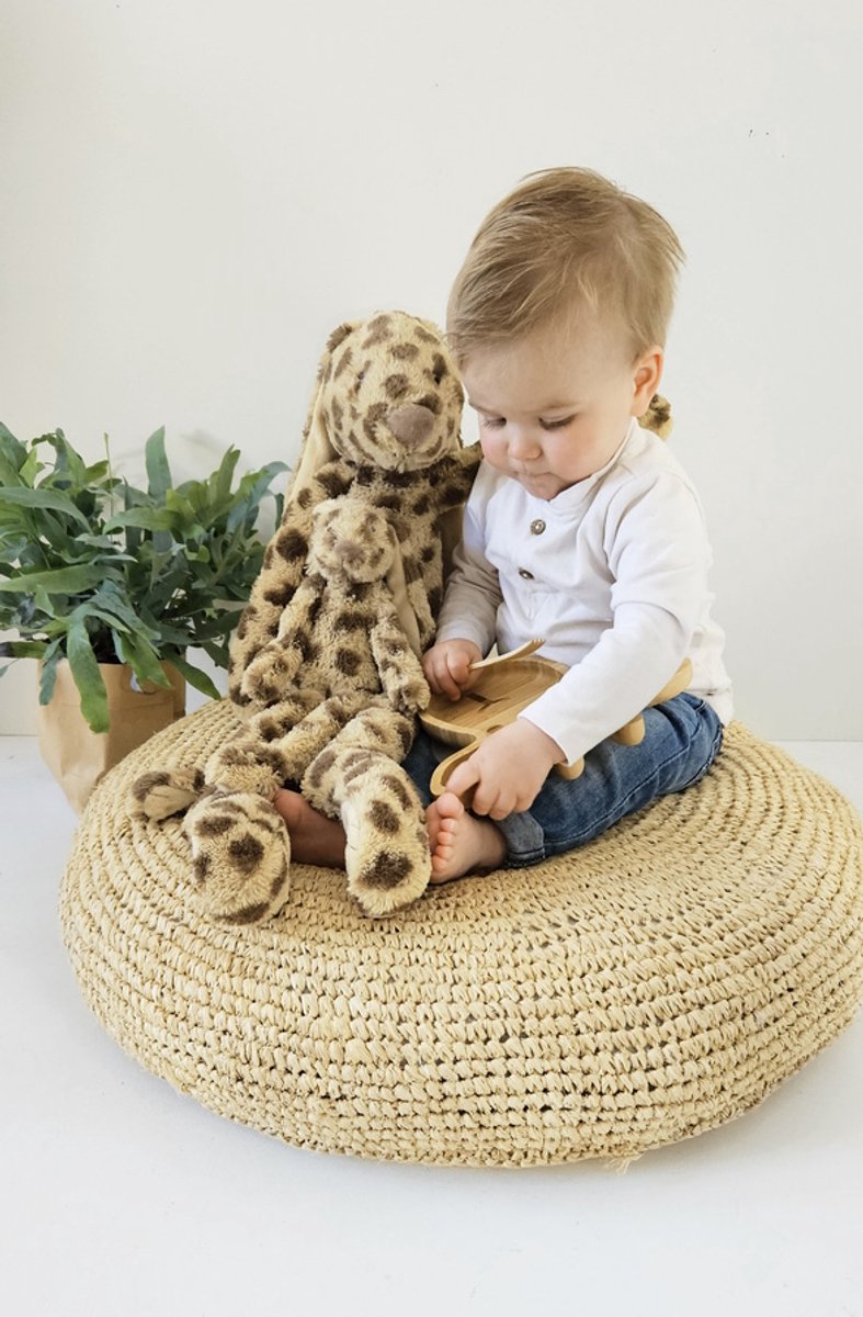 Happy Horse Konijn Richie Knuffel 28cm - Happy Jubilee (beige/bruin) - Baby knuffel — afbeelding 4