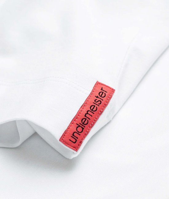 Undiemeister® T-shirt Slim Fit Wit Col Rond Chalk White
