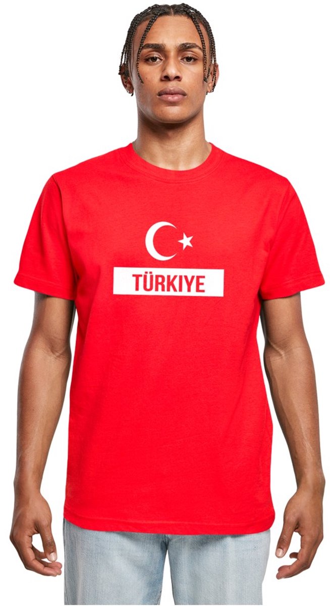 Merchcode - Merchcode Football Turkey 2 Heren Tshirt - L - Rood