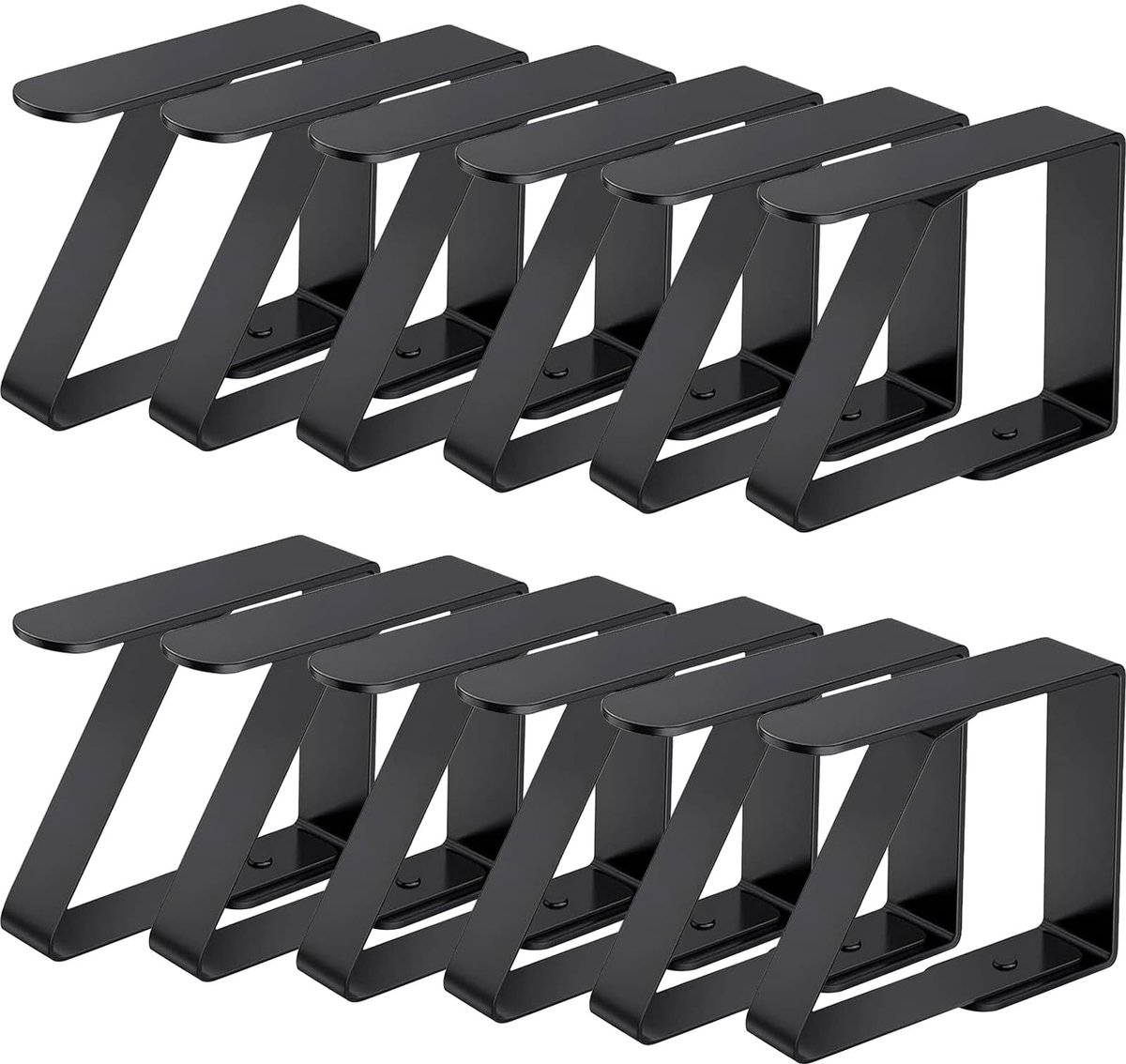 Ibenzoa® Tafelkleedklemmen Set van 12 voor Dikke Tafels en Buitenactiviteiten