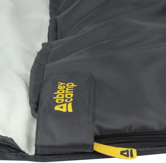 Abbey Camp Slaapzak - Mummie Model - Grijs - 220x80/50 cm - Tochtrand van Abbey Camp — afbeelding 4