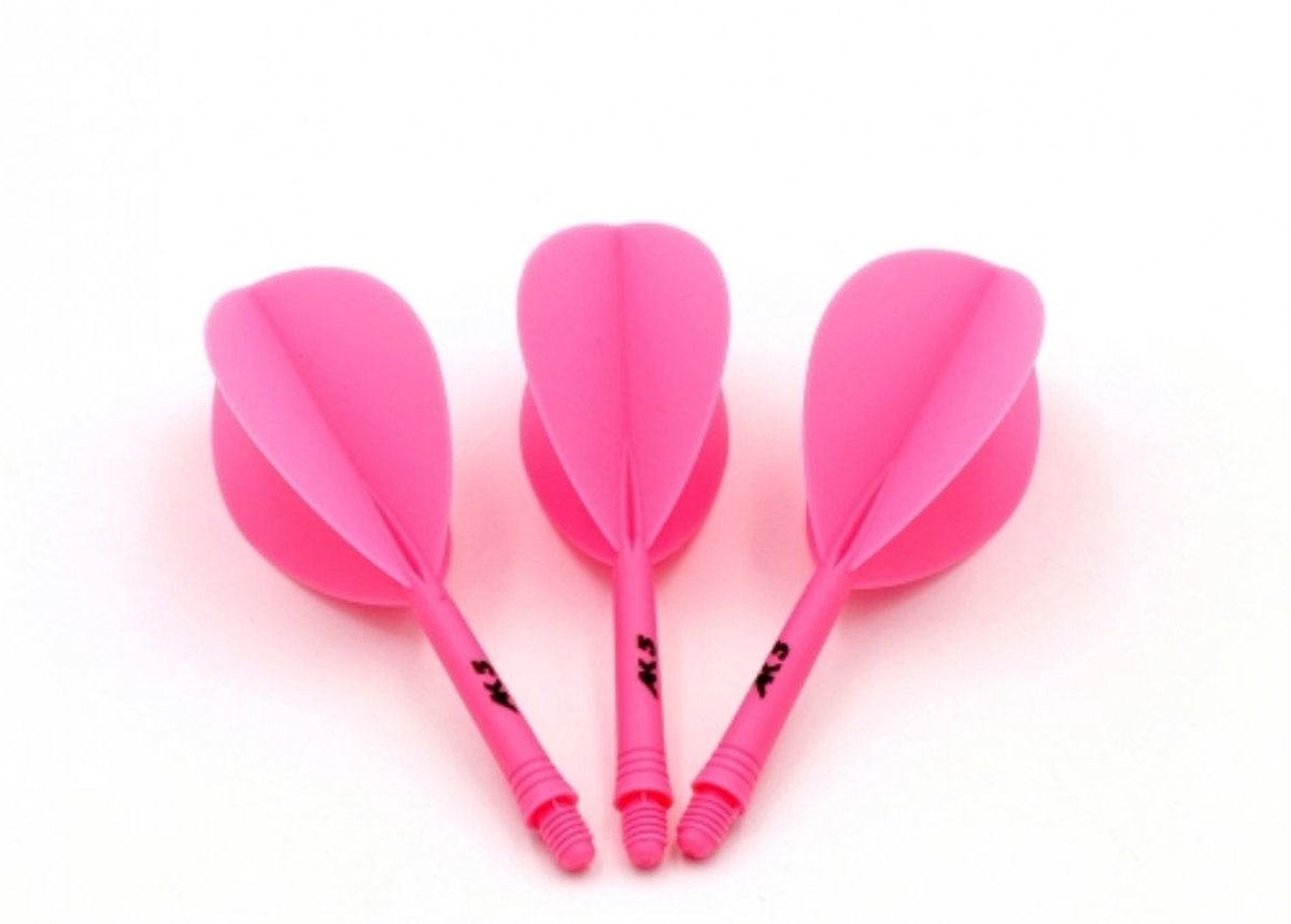 Cuesoul - Tero Flight System AK5 Rost Teardrop - Pink - Dart Flights S