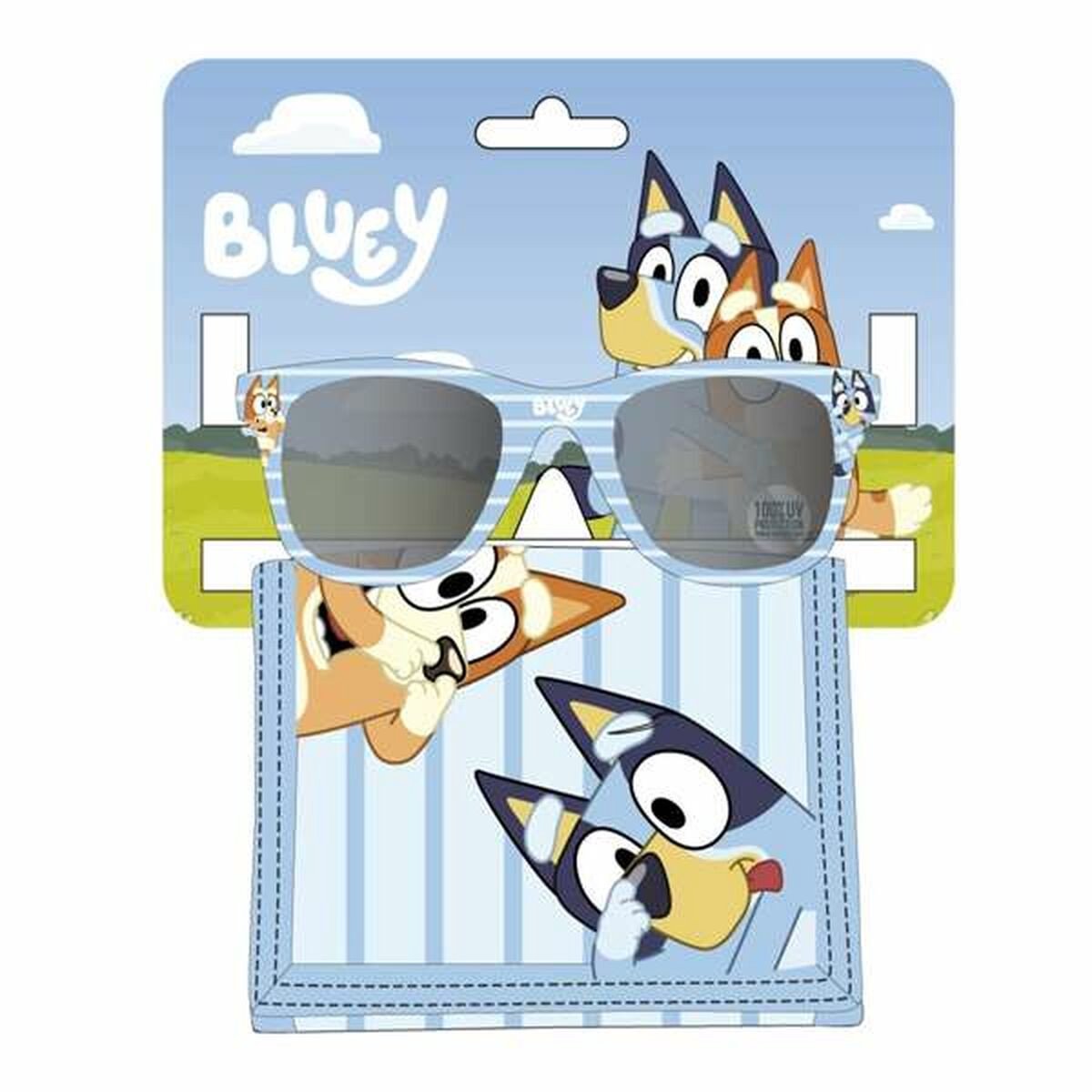 Sunglasses and Wallet Set Bluey Blauw