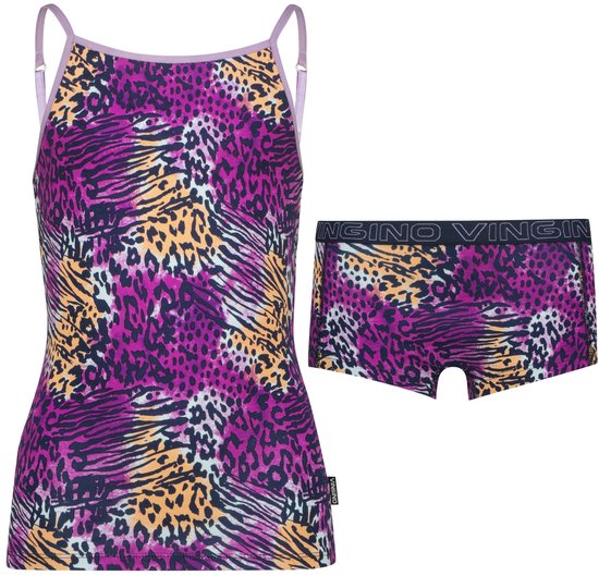 Ensemble de sous-vêtements Filles Vingino G253, lot de 2, motif animal, Dark Blue