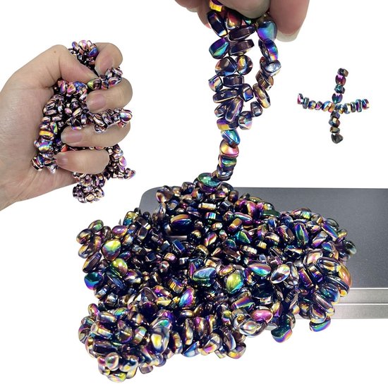 Bambebe 8 stuks magnetische fidget-speelgoed, magnetische ballen, anti-stress ballen, fidget toys voor volwassenen, sensorische ballen, magnetische ballen, acupressuurballen