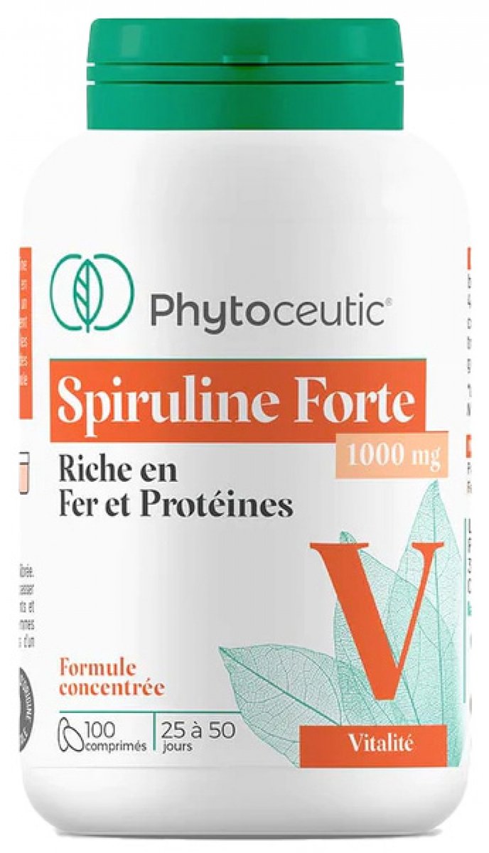 Goedkoopste Phytoceutic Spirulina Forte 1000 mg 100 Tabletten