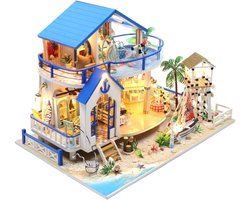 Modelbouwpakketten Strandhuis - Volwassenen & Jongens / Meisjes - Knutselen voor Kinderen - Houten Poppenhuis - DIY - Hobby - Crafts&Co