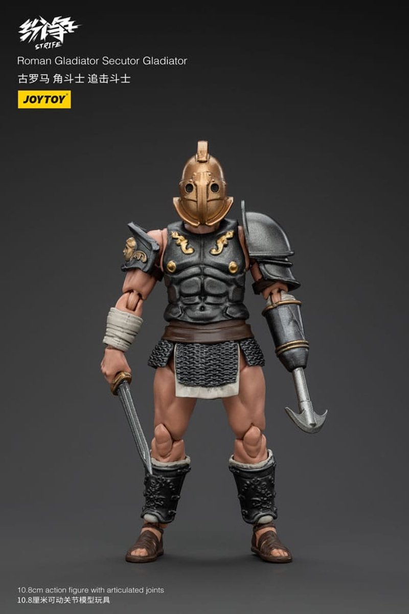 Joy Toy (CN) Strife Action Figure 1/18 Roman Gladiator Secutor Gladiator 11 cm Action Figuur