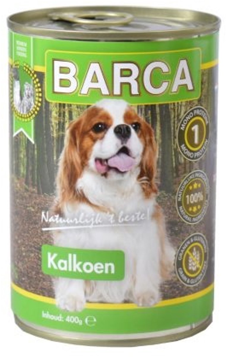 Barca Blik Kalkoen - 1 blik - 400 gram – Hondenvoeding