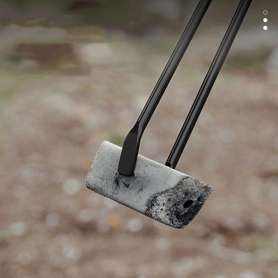 Log Grabber Haard, Fire Tong Geïsoleerde Houten Handvat Log Grabber Haard, Fire Tong Geïsoleerde Houten Handvat