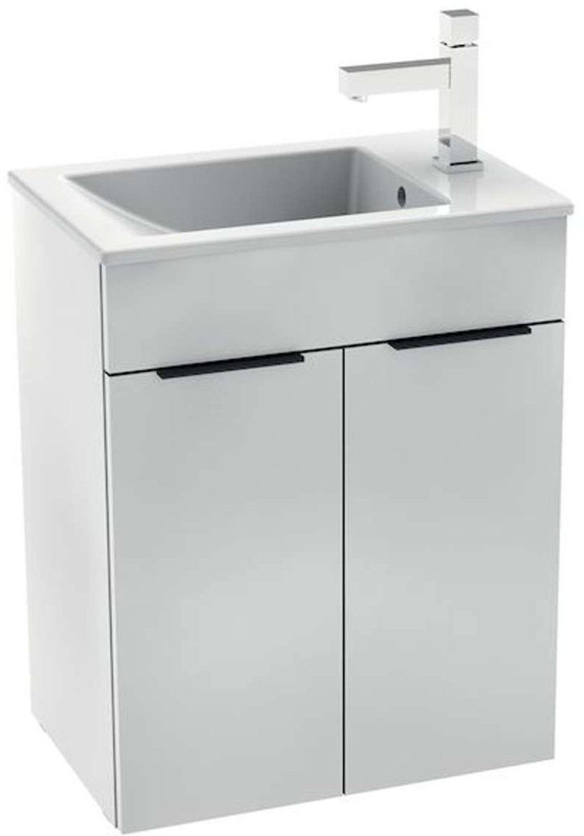 Jika Cube - Kast met wastafel, 49x33x61 cm, wit H4536411763001