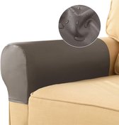 Lot De 2 Housses D'accoudoirs Extensibles Pour Canapés Et Fauteuils Inclinables, Avec 10 Broches Fixes Gris 90524938