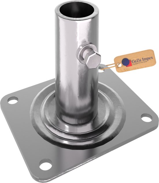 GeZu Impex Plaque de base 135x110x120mm Plaques de Base d’échafaudage Galvanisées