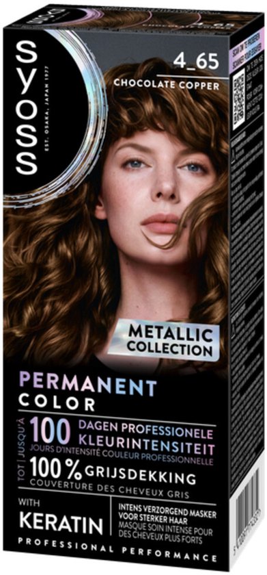 Syoss Copper SYOSS - Permanent Coloration 4-65 - Haarverf - Permanente Haarkleuring ...