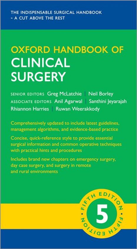 Oxford Medical Handbooks - Oxford Handbook of Clinical Surge ... - cover
