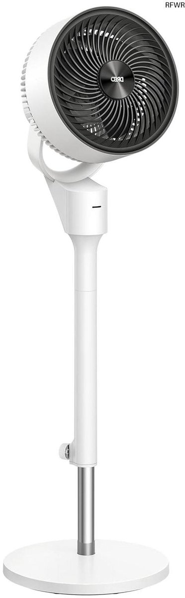 RFWR® Stille staande ventilator met afstandsbediening, 1444 m³/u luchtcirculatie, 3 snelheden en timer voor slaapkamer of kantoor