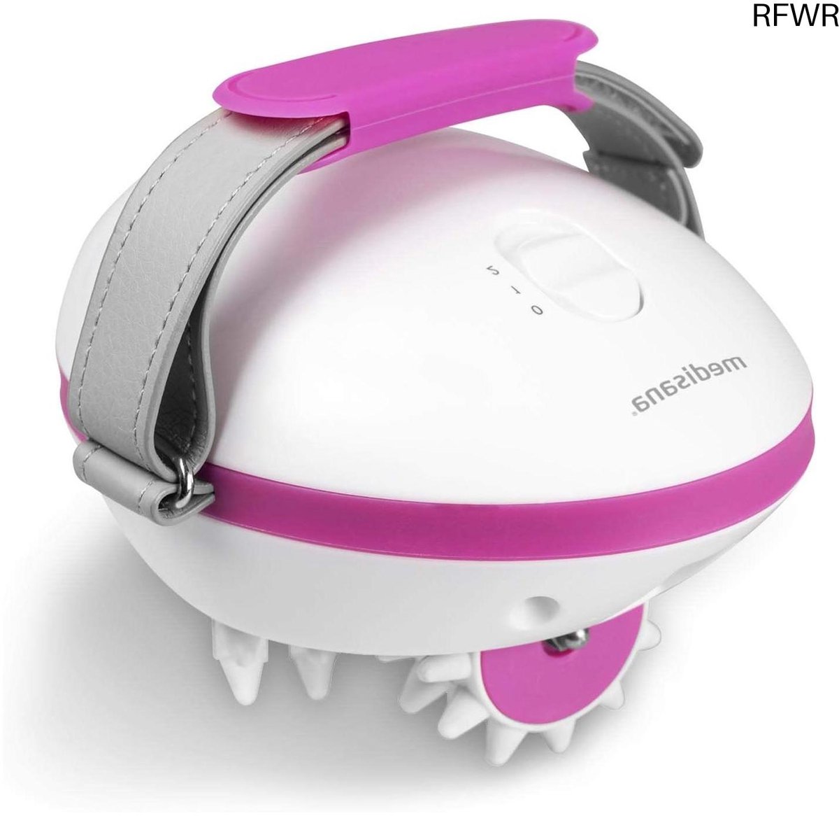 RFWR® Cellulitis massager voor een stevigere huid met 6 roterende massagerollen en 2 intensiteiten