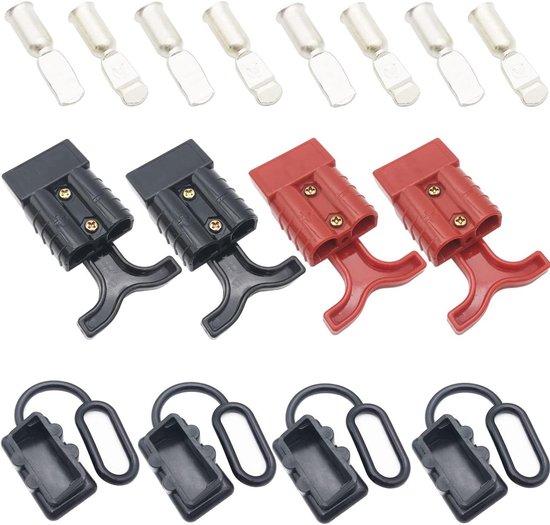6 conectores grises estilo Anderson 50 AMP 600 V conector exterior de alimentación CC con 12