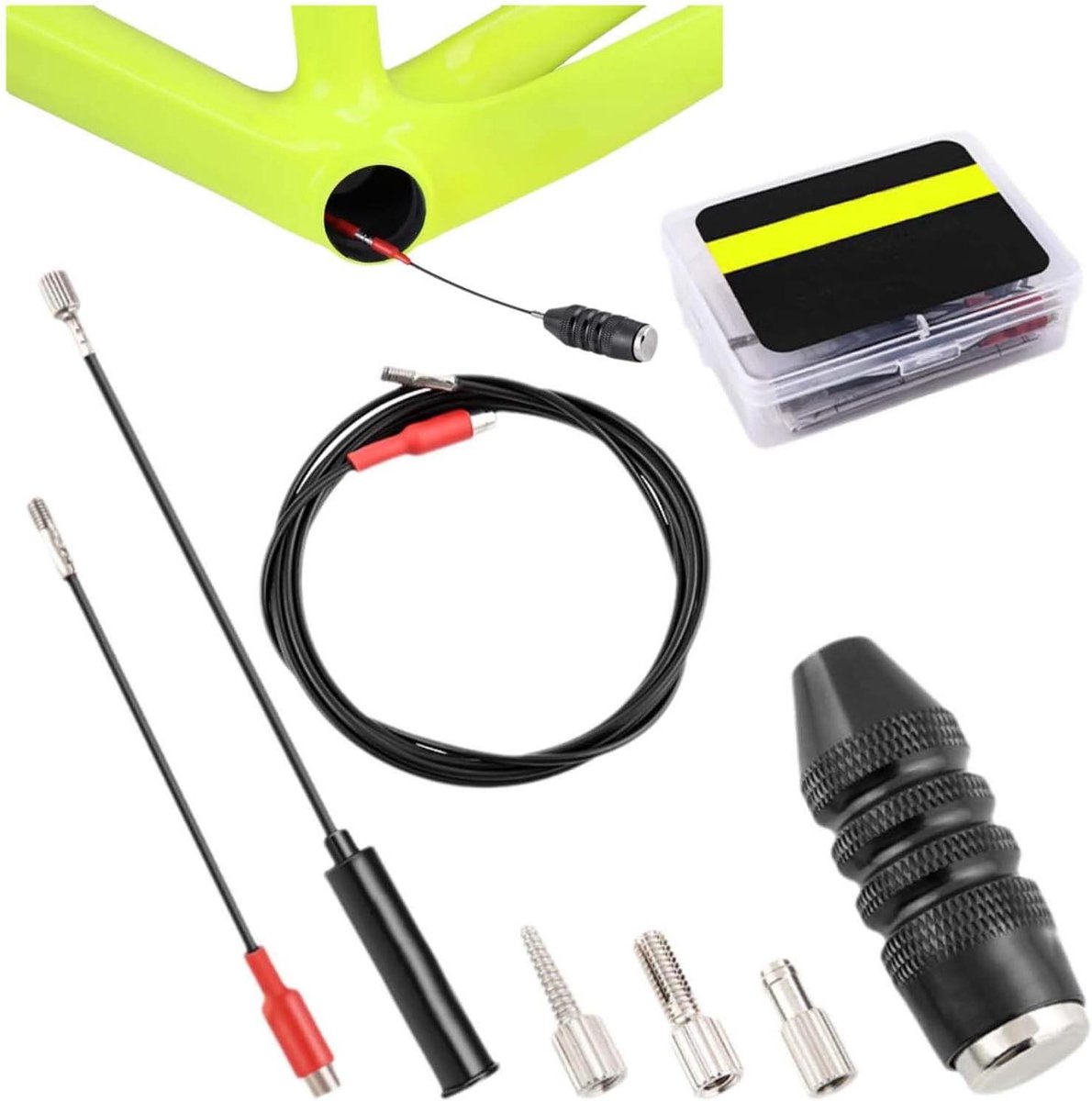 Allecto Plus - Kabelgeleidingsgereedschap set voor fietsen - interne kabelgeleiding voor mountainbikes, racefietsen en stadsfietsen etc.