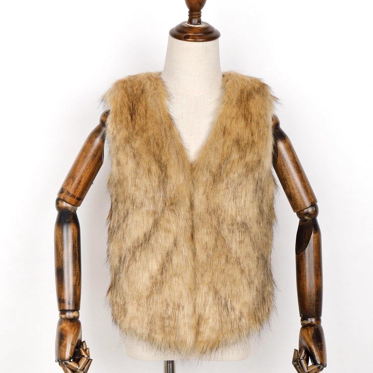 FOLOBE Kinderen Herfst En Winte Faux Bont Vesten Kids Nieuwe Bont