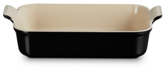 Le Creuset Ovenschaal Heritage - Ebbenzwart - 32 x 24 cm / 4 liter