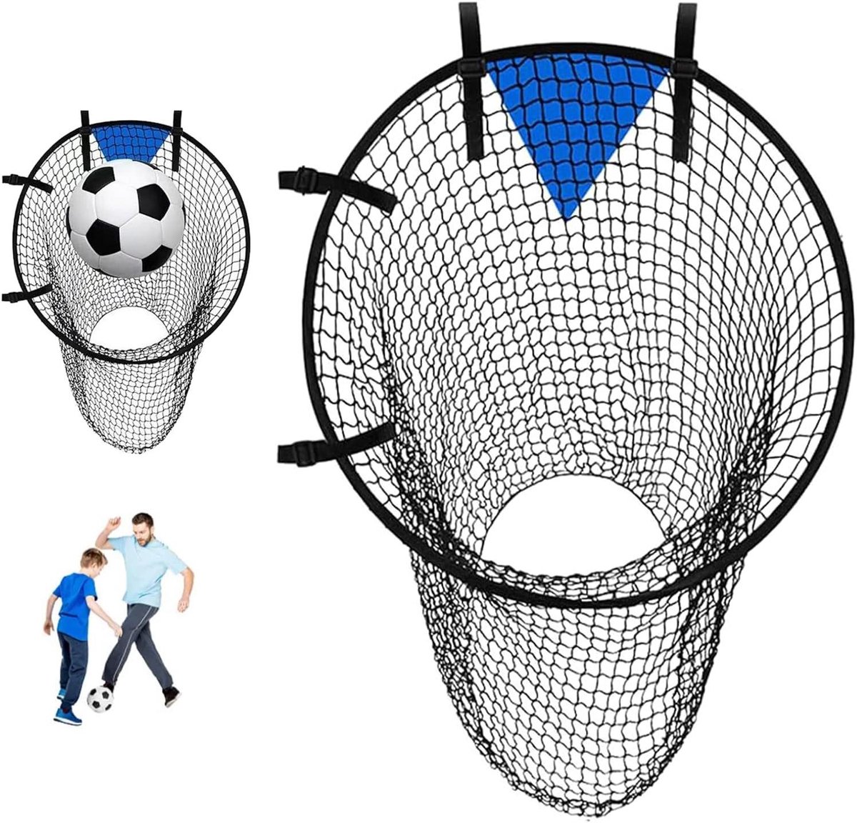 Football Goal Net voor Kids - Corner Goal met 58cm Net - Gemakkelijk te Installeren voor Precieze Schietoefeningen