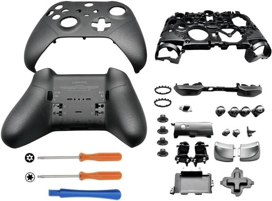 Full Housing Case Cover Kit for 1000, Case Cover Replacement Full Shell Housing Set with Buttons Kit for 1000 Replacement Shell(Black