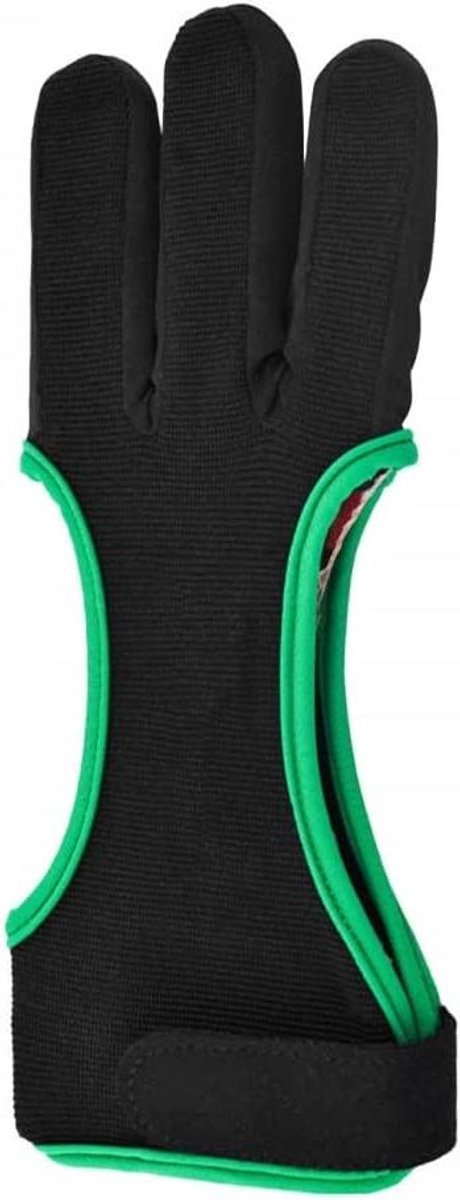Archery Glove van ademend leer met drie vingers bescherming en antislip - Voor mannen, vrouwen, jongeren en beginners - Boogschietenaccessoire van hoogwaardige kwaliteit
