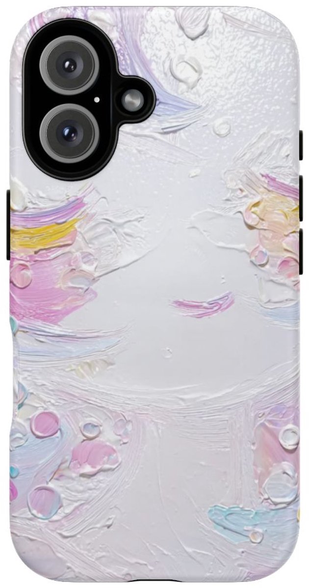 Abstracte Pastelkleuren Textuur – Telefoonhoesje Geschikt voor iPhone 16