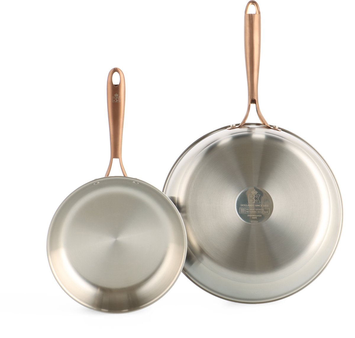 Bol.com BK Rose Koekenpannenset 2-delig - 20/28cm - Zonder PFAS-vrije antikleeflaag - Koekenpan inductie - RVS bakpan - Ovenbest... aanbieding